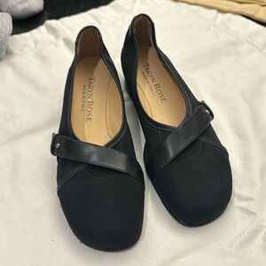 Taryn Rose Fabric Low Wedge Shoes